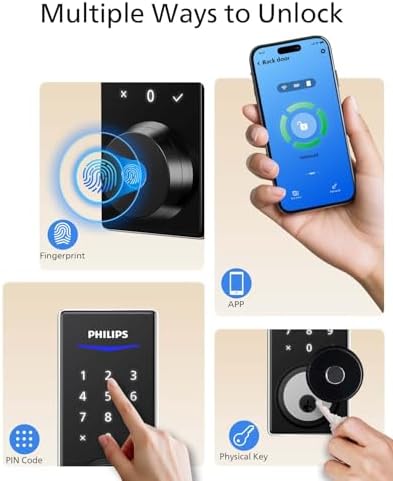 Fingerprint Keyless Entry Door Lock with App Control