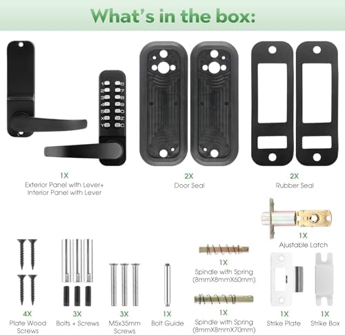 ANNFUZMechanical Keyless Door Lock with Keypad for Home Garages