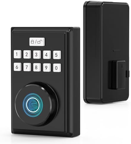Fingerprint Door Lock - Keyless Entry Front Door Matte Black