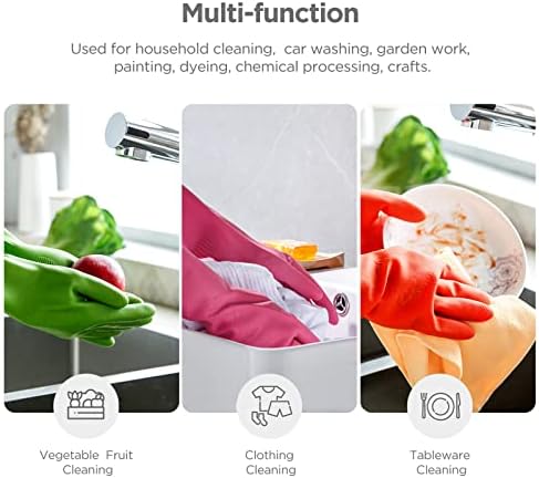 Durable Dishwashing Gloves for Kitchen Bathroom Use