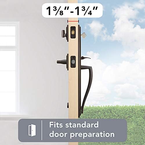Baldwin SmartKey Front Entry Door Handle Set - Venetian Bronze