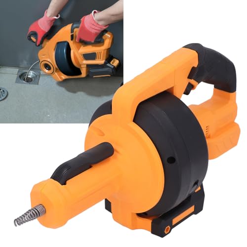 Powerful Cordless Drain Auger with LED Light