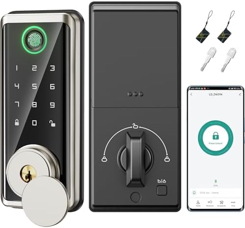 Sophia Smart Door Lock with Fingerprint Keypad Security