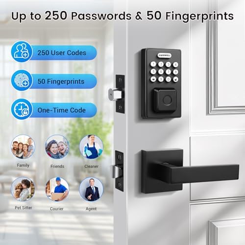 Secure Front Door Lock with Fingerprint Recognition