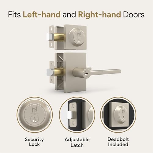 Mega Handles - Glamor Entry Door Handle and Deadbolt Set