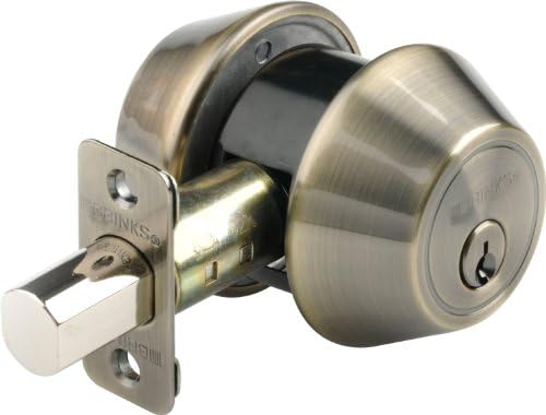 Brinks Double Cylinder Deadbolt Antique Brass