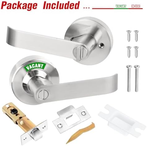 Aglehome Instant Occupancy Indicator Durable Bathroom Lock