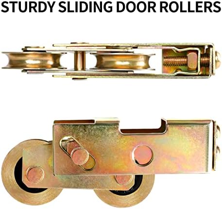 10-inch Durable Steel Sliding patio Door Rollers with 265-lb Capacity
