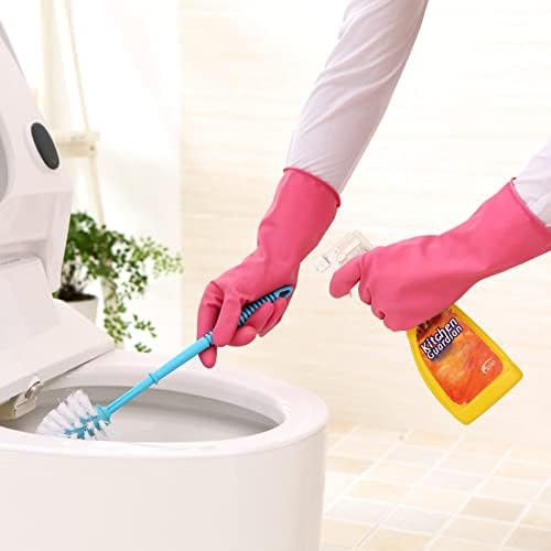 Bamllum 3 Pairs Reusable Rubber Cleaning Gloves