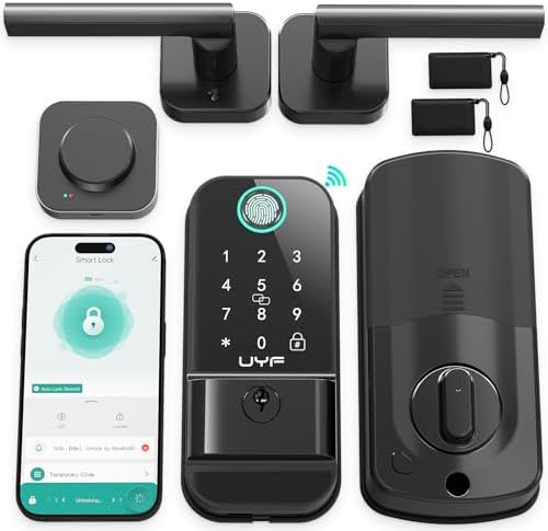 UYF WiFi Smart Front Door Lock with Keyless Entry and Alexa Integration