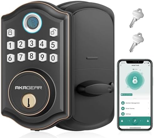 Fingerprints PIN Secure Front Door