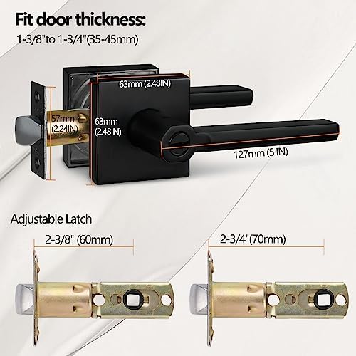 NEWBANGDouble Pack Door Lever Zinc Alloy Privacy Door Lock Handle