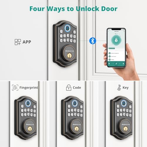 Fingerprints PIN Secure Front Door