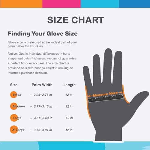Bamllum 3 Pairs Reusable Rubber Cleaning Gloves