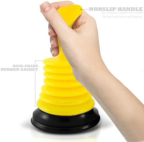 Ergonomic Powerful 7 Sink Plunger for Efficient Draining