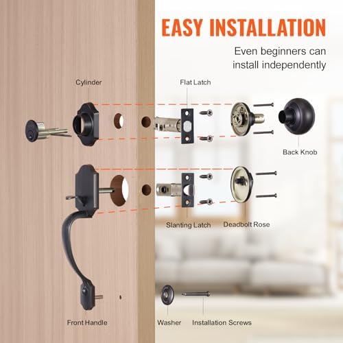 VEVOR Front Door Handle Set