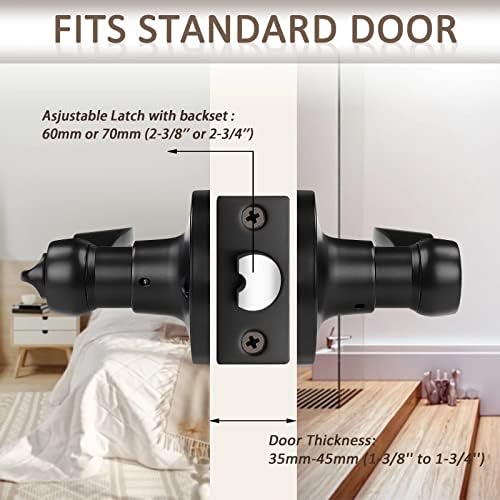 Probrico 2-Pack Keyed Entry Door Lever Lock