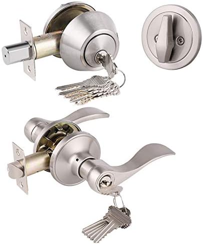 Durable Entry Door Locks with Reversible Levers
