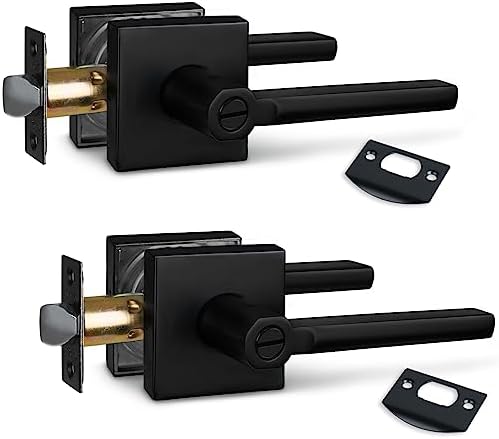 NEWBANGDouble Pack Door Lever Zinc Alloy Privacy Door Lock Handle