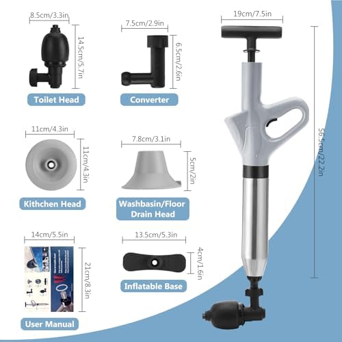 Premium High-Pressure Air Plunger for Clogs