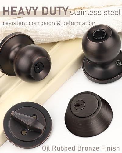 Oil Rubbed Bronze Entry Door Lockset