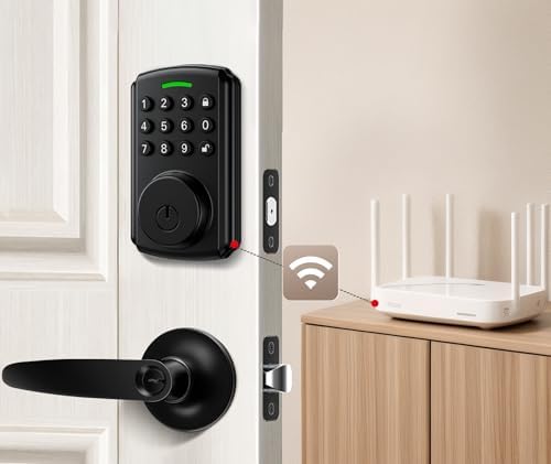 Secure Front Door Deadbolt with WiFi Keyless Entry