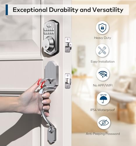 TEHO Smart Keyless Door Deadbolt Set