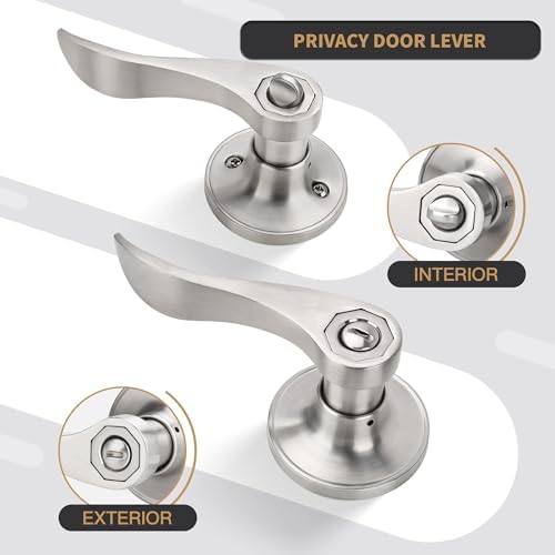 Wave Style Privacy Door Handle