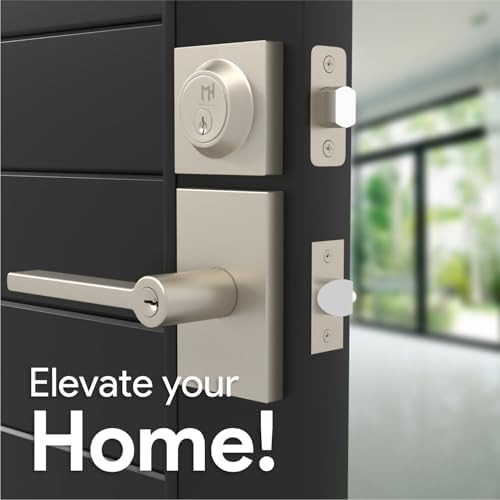 Mega Handles - Glamor Entry Door Handle and Deadbolt Set