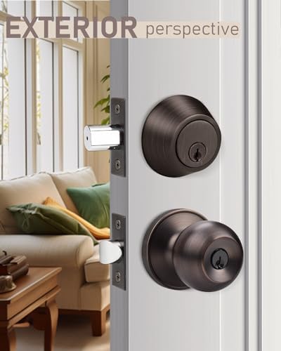 Oil Rubbed Bronze Entry Door Lockset