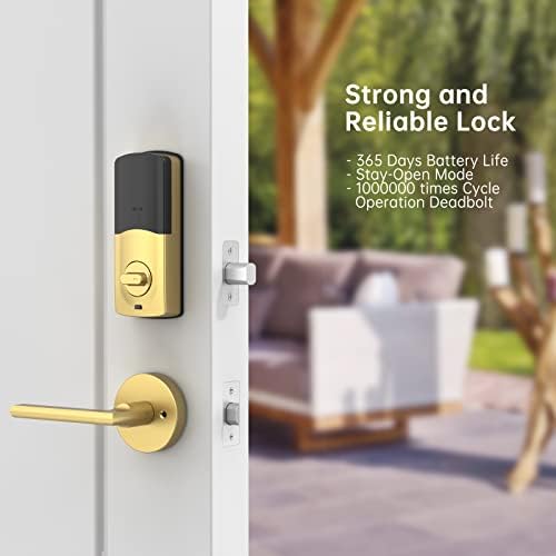 Secure Front Door Lock with Fingerprint Keypad Entry