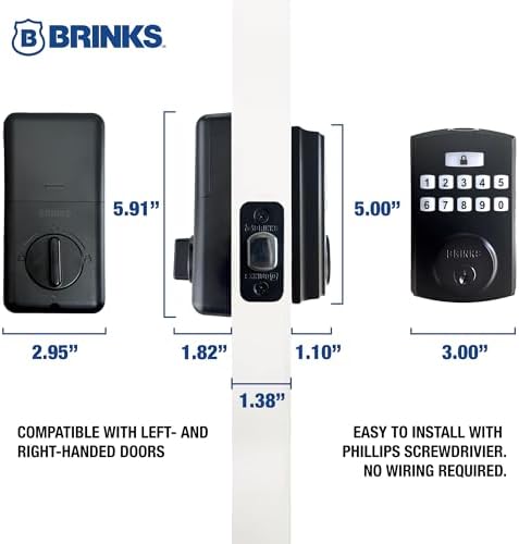Brinks Fingerprint Keypad Smart Lock