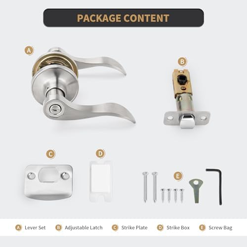 Wave Style Privacy Door Handle