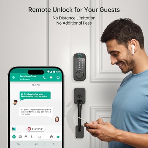 Secure Front Door Lock Set with Smart Features