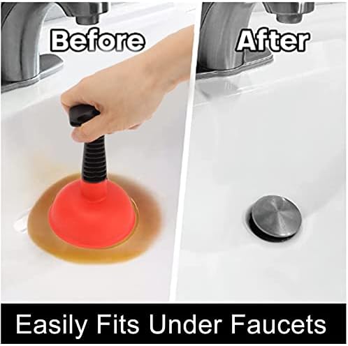 Cryfokt Sink Plunger Compact Efficient Unclogger