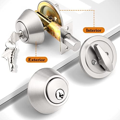 Probrico 1-Side Keyed Cylinder Door Deadbolt - Secure Durable Professional locks