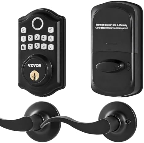 Fingerprints Door Lock with 2 Handles and Keypad Entry