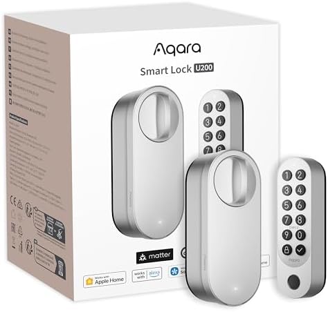 Aqara Smart Lock U200 with Apple Home Key Rechargeable Battery and Secure Fingerprint