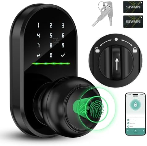 Smart Door Lock with Fingerprint Entry High-Tech Keypad Keyless Entry