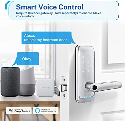 KUCACCI Keypad Smart Door Lock with Handle