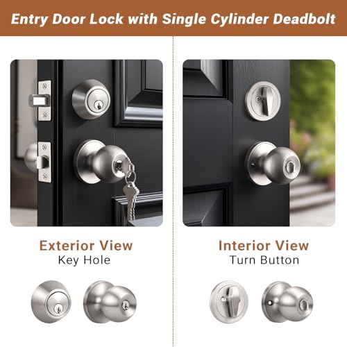 Entry Door Knobs Set