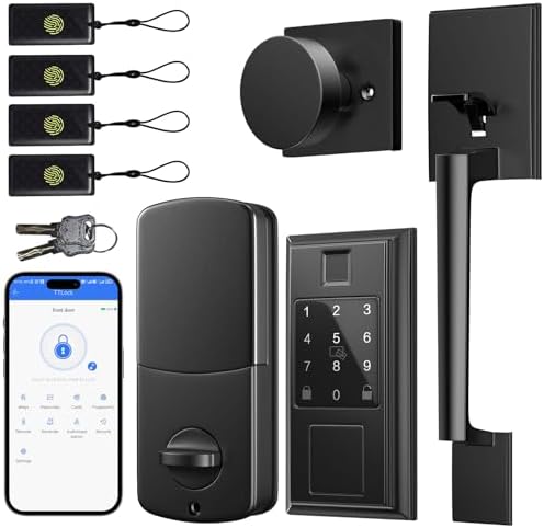 Smart Door Lock Set with Keyless Entry Fingerprint Unlock