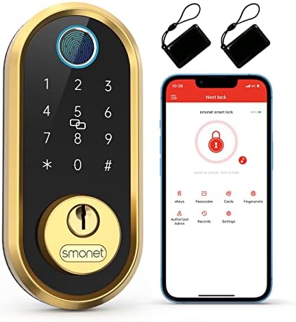 Secure Front Door Lock with Fingerprint Keypad Entry