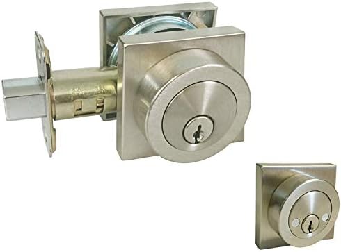 Satin Nickel Deadbolt Handle Set
