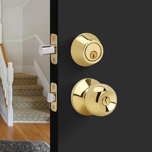 Round Design Single Cylinder Deadbolt with Keys for Front Door Security