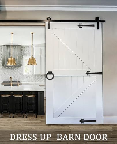 Matte Black Ring Garage Door Pull