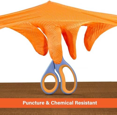 AmazonBasics 1st Choice Nitrile Gloves Latex Free Mechanic Gloves for Men