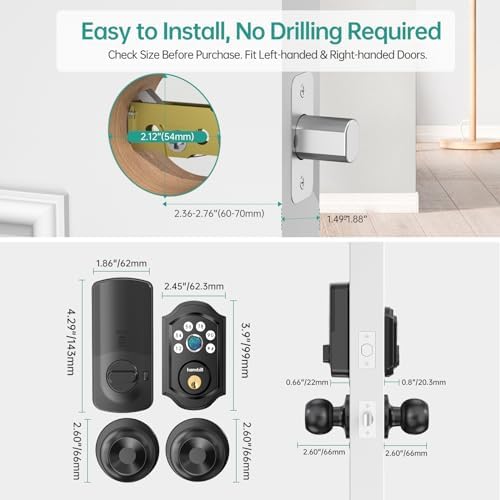 Hornbill Smart Deadbolt Door Lock Set