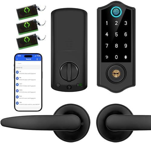 Harfo Smart Door Lock Set with Fingerprint App Control Keyless Entry Security