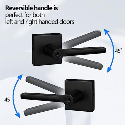 NEWBANGSquare Heavy Duty Keyed Entry Combo with Matte Black